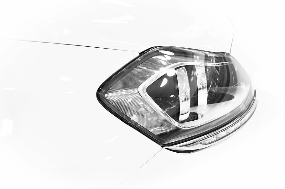 closeup photography of vehicle headlight, car, reflector, auto HD wallpaper