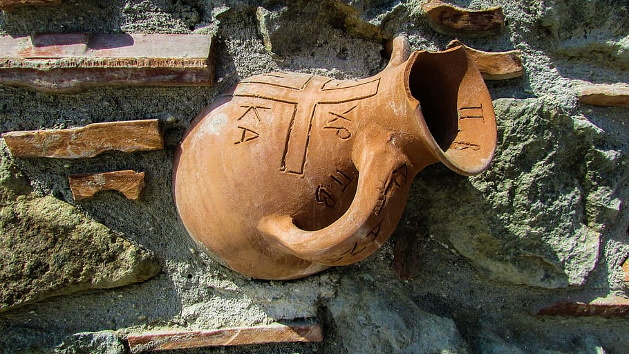 pitcher, ceramic, decoration, wall, pottery, craft, traditional HD wallpaper