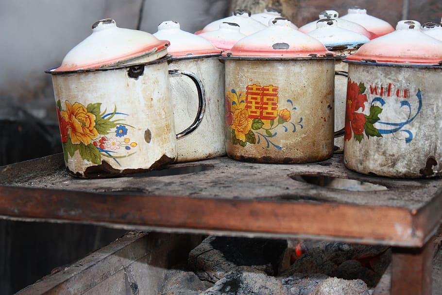 cup, china, market, no people, art and craft, container, old HD wallpaper