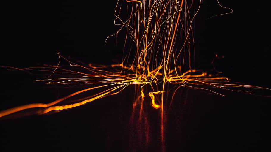 flame, abstract, desktop, energy, insubstantial, motion, illuminated HD wallpaper