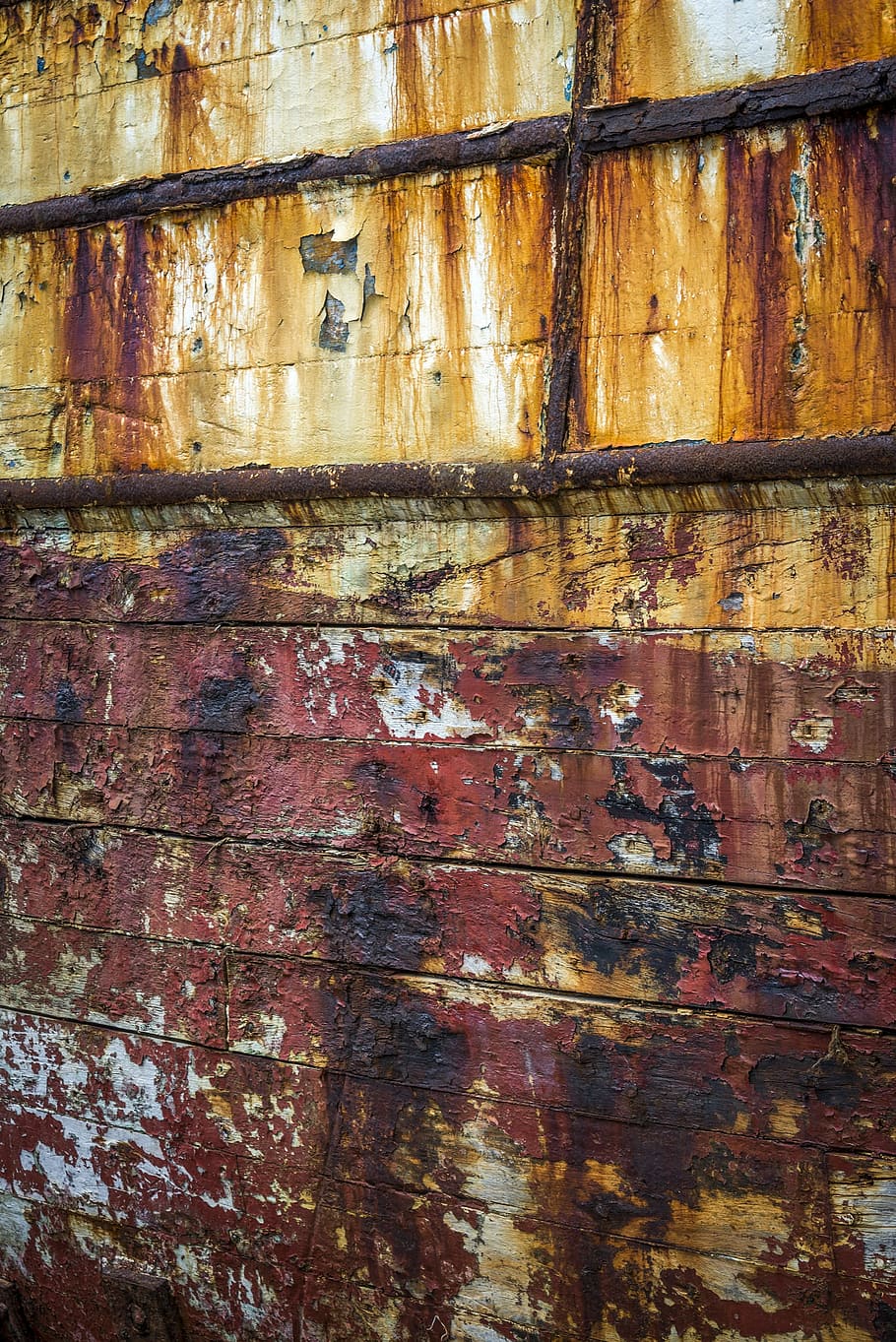 texture, texture rust, boat hull, peeling paint, old boat, wood HD wallpaper