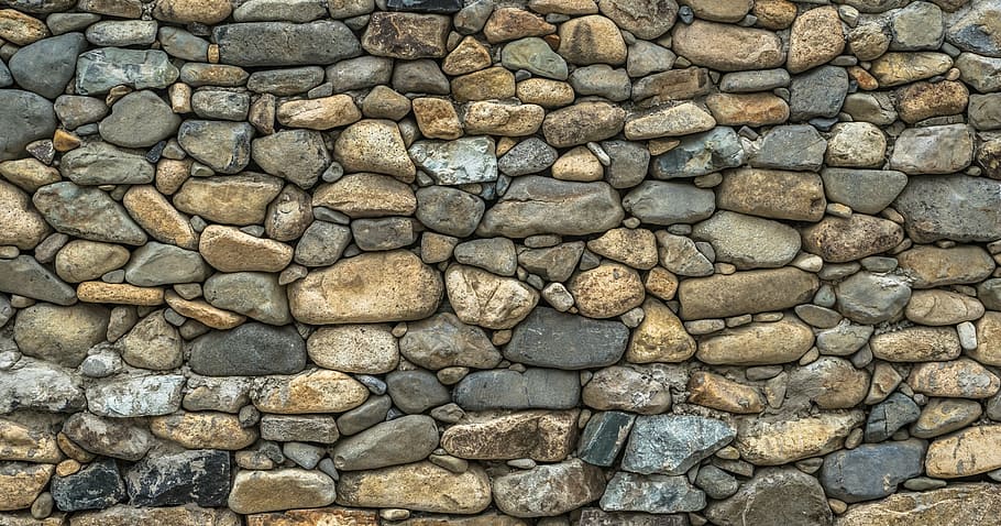 photo of brown and black stone wall, damme, texture, pattern, HD wallpaper