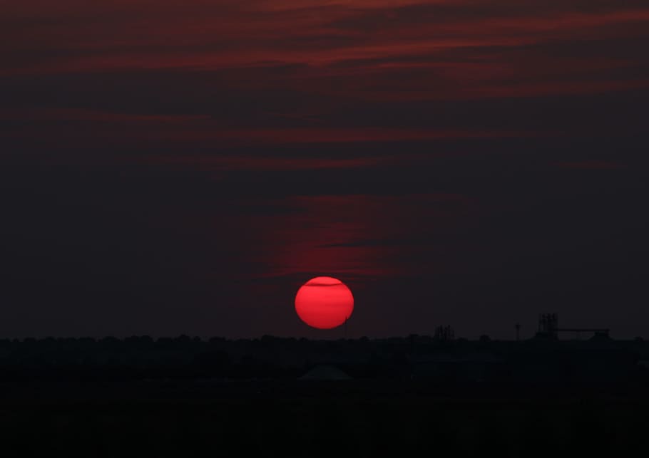 sunset, sky, cloud, red, in the evening, beauty in nature, no people HD wallpaper