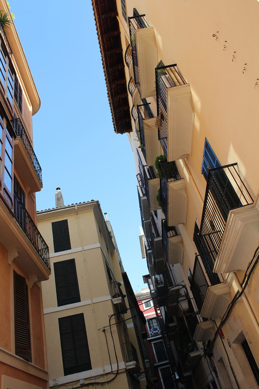 street, mallorca, view, building exterior, built structure HD wallpaper