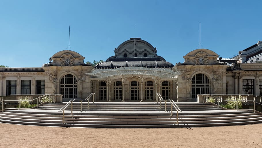 Opera, Vichy, Congress, Palace, Casino, convention center, park HD wallpaper