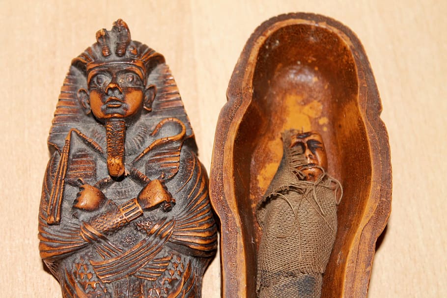 mummy, sarcophagus, egypt, souvenir, shoe, old, wood - Material, HD wallpaper