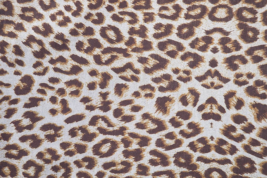 black and brown leopard textile, spotted, fabric, abstract pattern, HD wallpaper