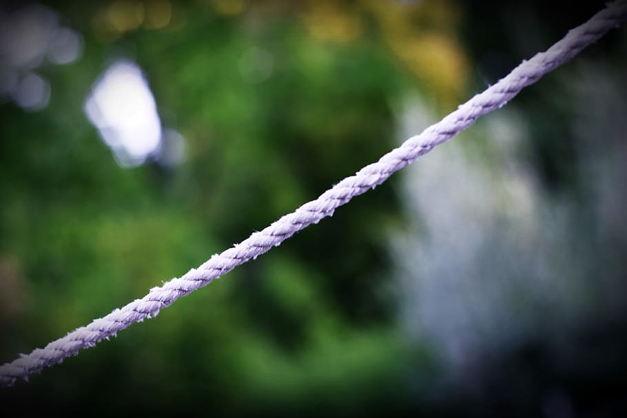 rope, hanging, lace, no people, focus on foreground, day, outdoors HD wallpaper