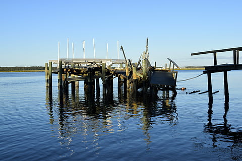 hurricane matthew, damage, dock, pier, outdoors, debris, weather HD wallpaper