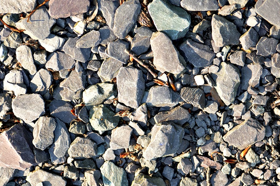 stone, pebble, path, material, gray, full frame, backgrounds HD wallpaper