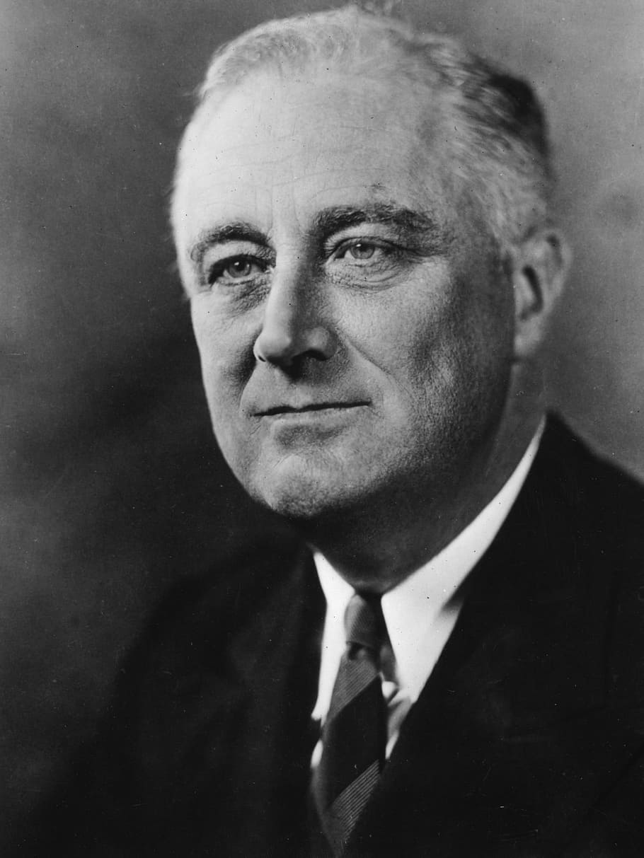Franklin D. Roosevelt Portrait, FDR, president, public domain, HD wallpaper