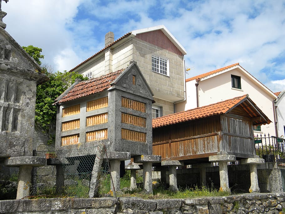 combarro, galicia, spain, rias baixas, architecture, built structure