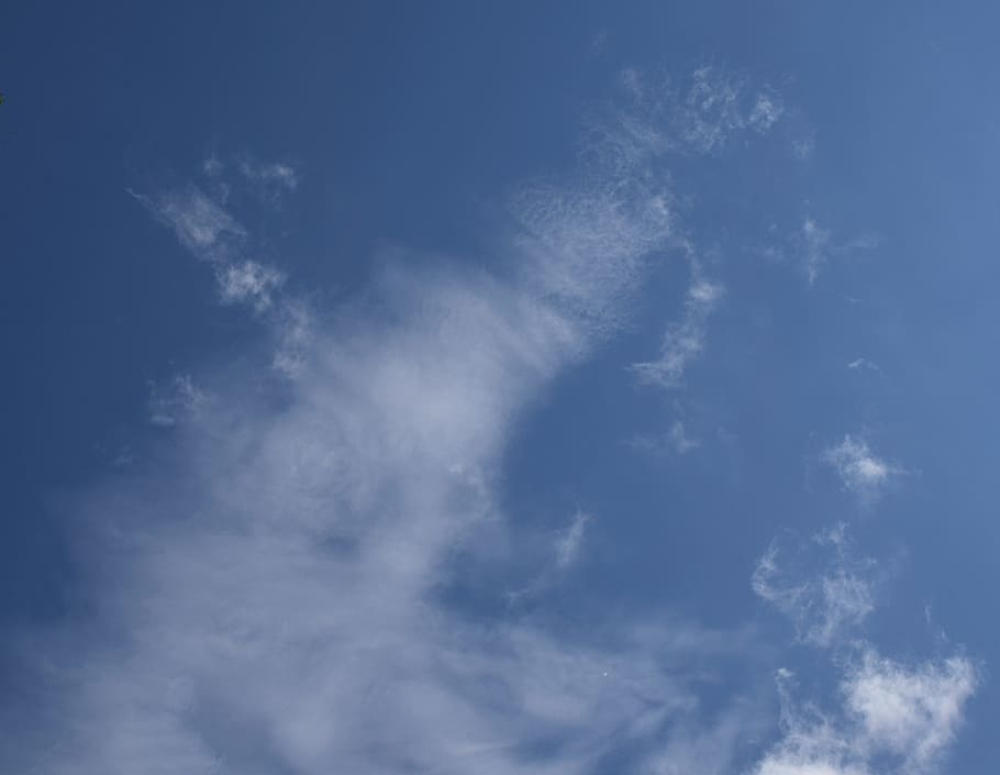 wispy clouds, cloudscape, skyscape, nature, weather, bright HD wallpaper