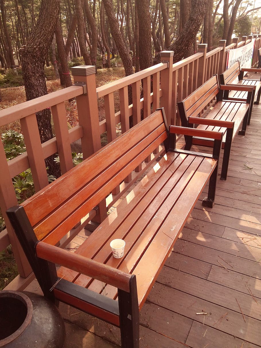 bench, chair, break, wood - material, seat, absence, empty HD wallpaper
