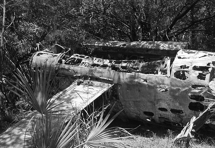 Plane, Jet, Woods, Bomber, Old, River, water, 1943, island HD wallpaper
