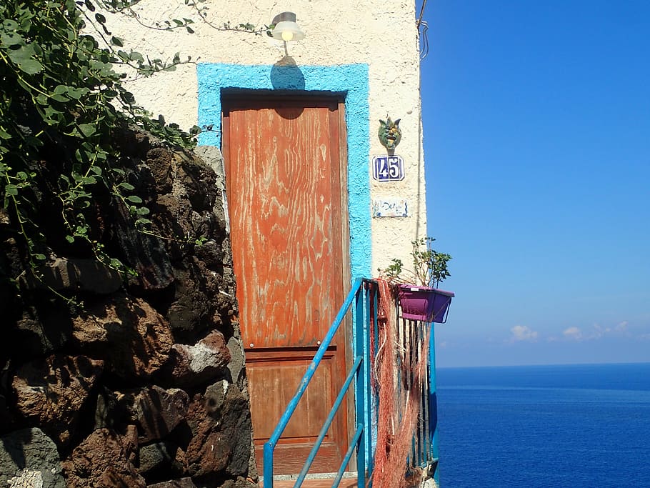 holiday, italy, front door, input, mediterranean, architecture HD wallpaper