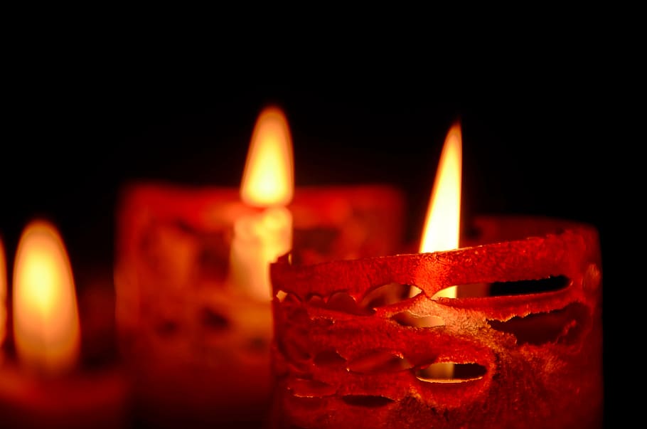 candle, fire, flame, light, mood, wax candle, christmas, candlelight HD wallpaper