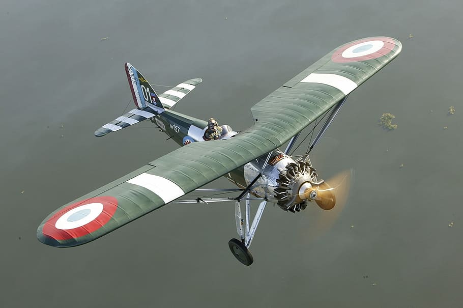 aerial photo of monoplane, airplane, 1928-1932, morane saulnier, HD wallpaper