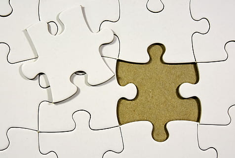 white jigsaw puzzles, last part, joining together, insert, share HD wallpaper