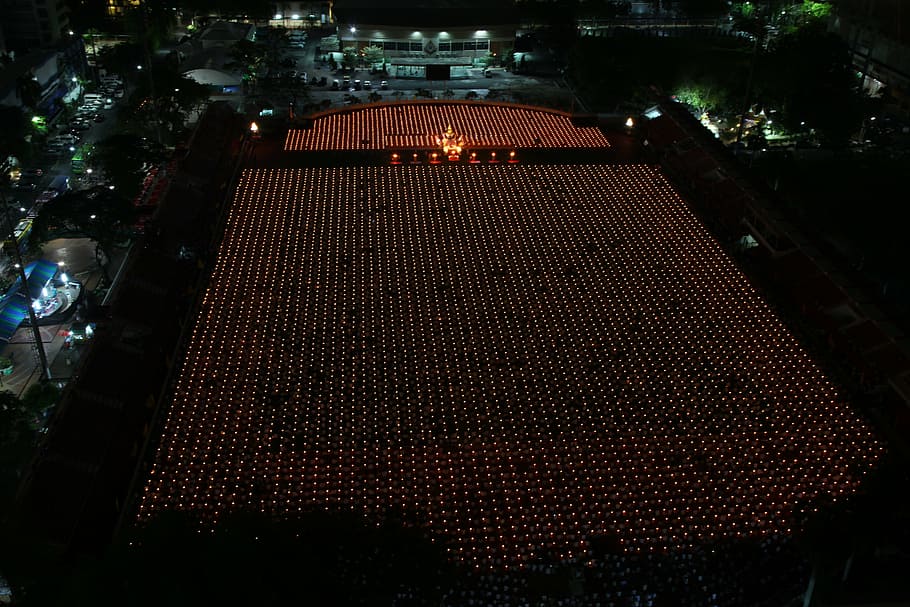 buddhists, monks, ceremony, convention, meeting, many, praying HD wallpaper