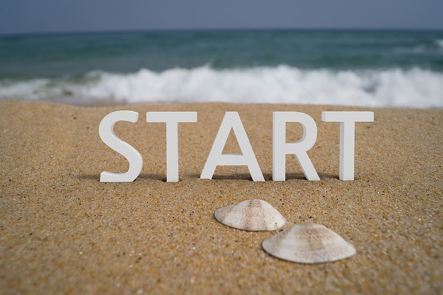 start, begin, business, wave, sand, sea, cloud, water, future HD wallpaper