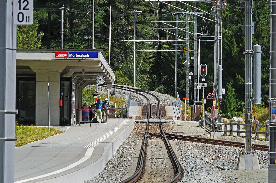 steep track, rhaetian railways, bernina railway, meter track, HD wallpaper