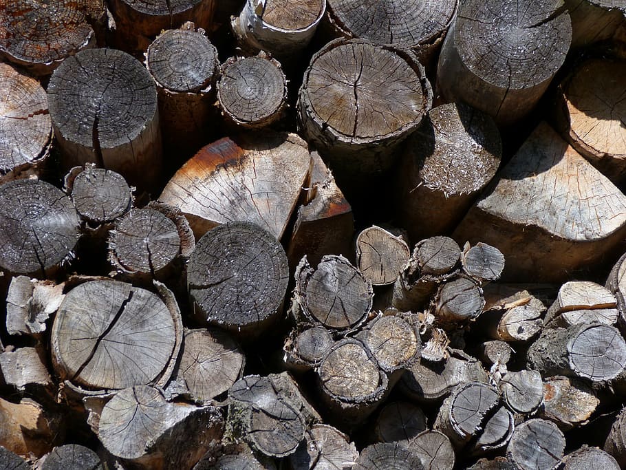 wood, pile, structure, timber, log, full frame, wood - material HD wallpaper