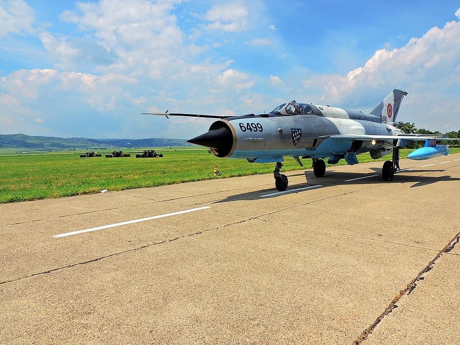 mig 21 lancer, plane, track, pilotage, camouflage, jet, supersonic HD wallpaper