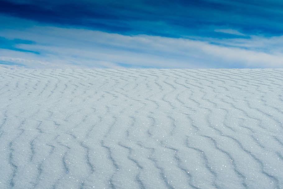 gray sands during daytime, white, blue, painting, clouds, sky HD wallpaper