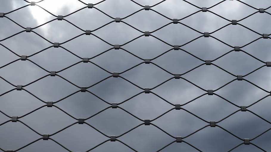 wire, railing, bridge railing, regularly, pattern, lines, geometry HD wallpaper