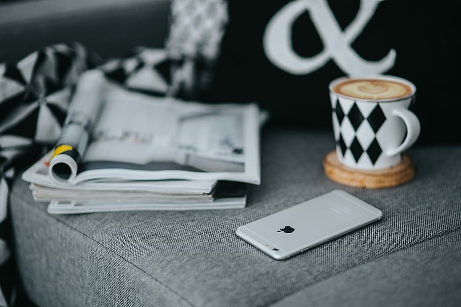 Resting with magazines and cup of coffee, interior, relaxing HD wallpaper