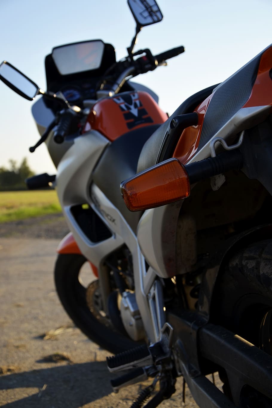 motorcycle, speed, lights, transportation, mode of transportation HD wallpaper