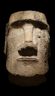 moai, statue, sculpture, monument, art and craft, human representation HD wallpaper