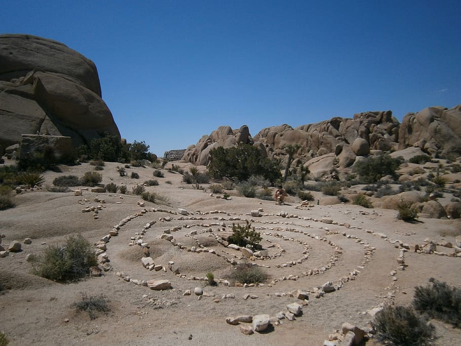 Joshua Tree, Rock, Formations, Desert, rock formations, arid climate HD wallpaper