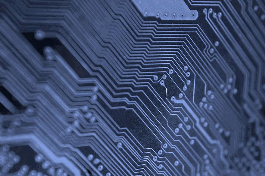 black and gray circuit board, Background, Circuits, Image, background image HD wallpaper