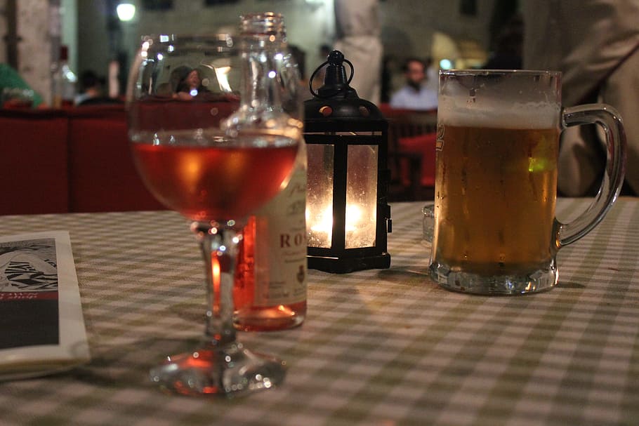 Wine, Beer, Romance, Summer, Dream, to, candles, alcohol, drink HD wallpaper