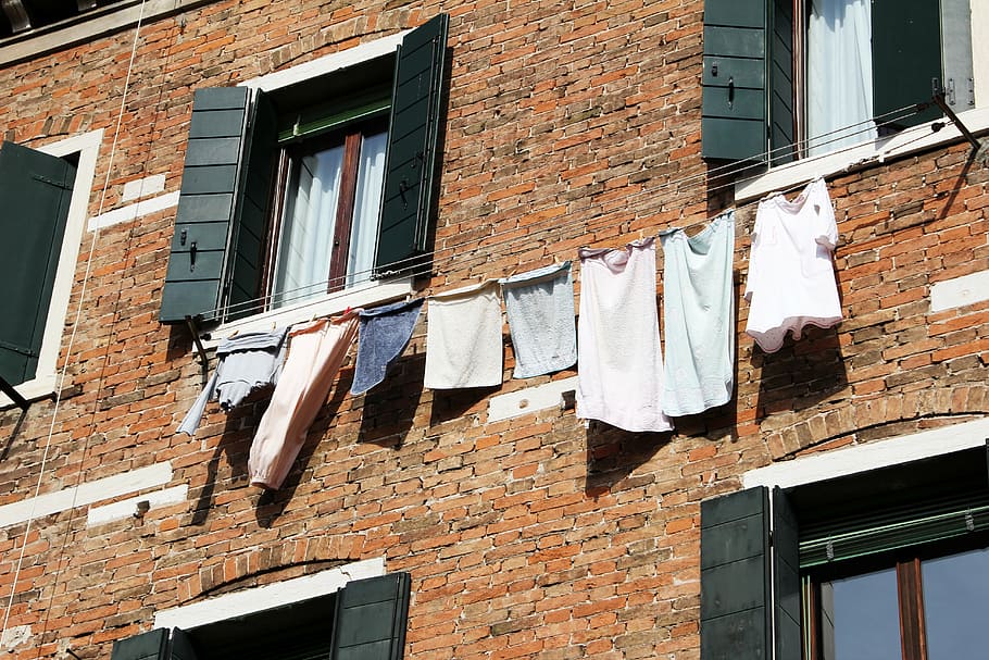 facade, laundry, architecture, hauswand, building exterior HD wallpaper