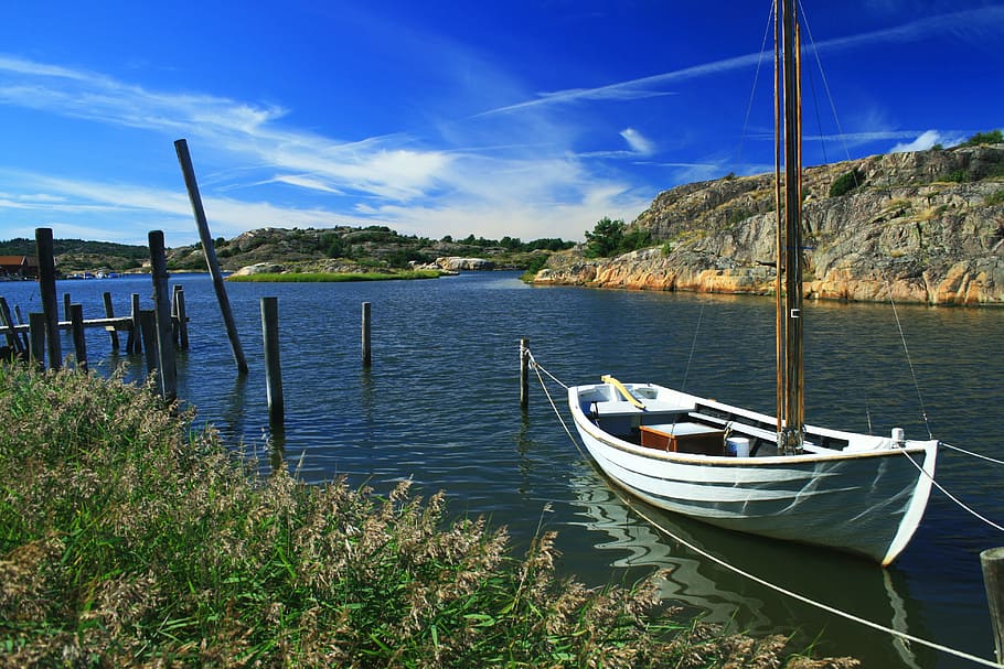 sweden, coast, archipelago, water, nautical vessel, transportation HD wallpaper