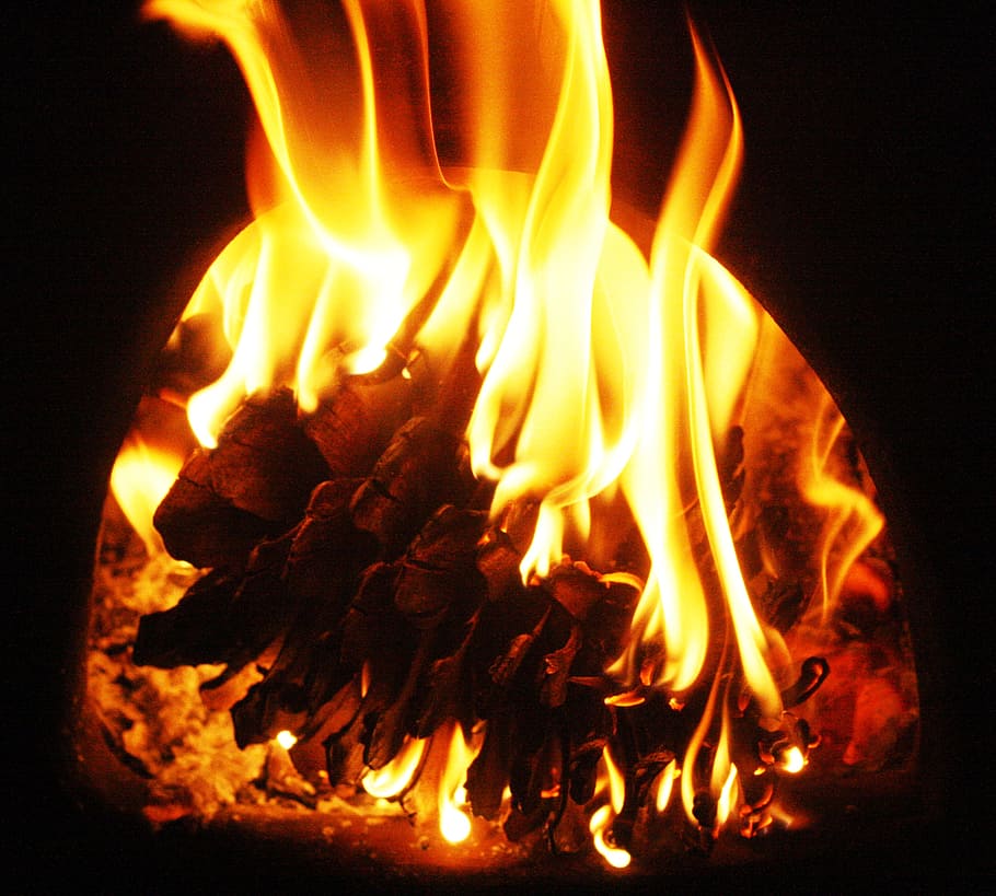 burn, embers, fire, hot, autumn, cold, fiery, fireplace, tap HD wallpaper