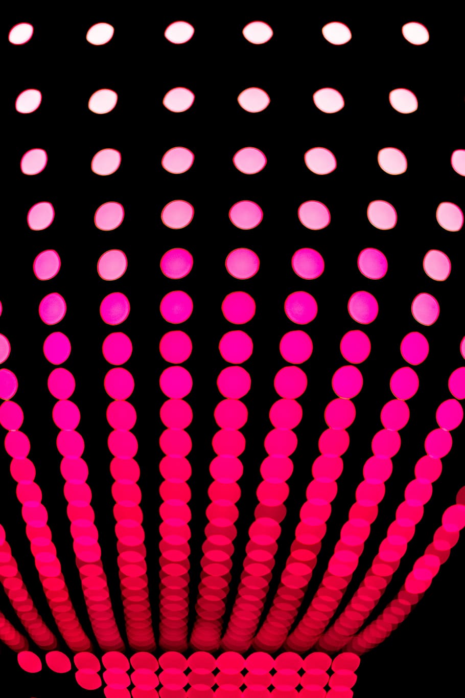 black and pink wallpaper, light, dots, circle, round, dark HD wallpaper