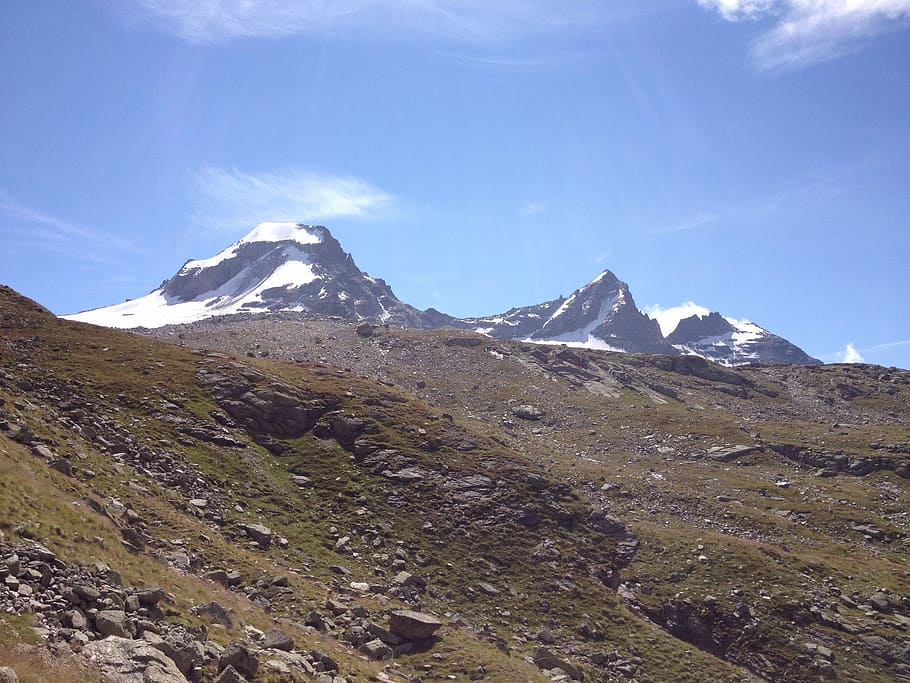 Landscape, Glacier, Mountain, mountain range, scenics, mountain peak HD wallpaper