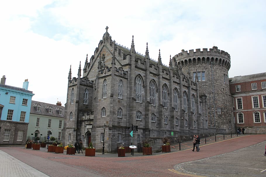 Dublin Castle, Ireland, Architecture, landmark, irish, europe, HD wallpaper