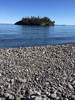 duluth, north shore, lake superior, water, rock, solid, sea HD wallpaper