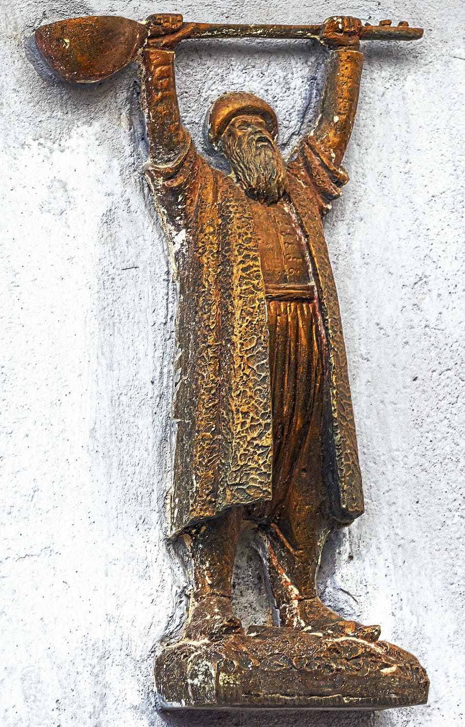 wall decoration, figure, alevis, bronze statue, religion, islam