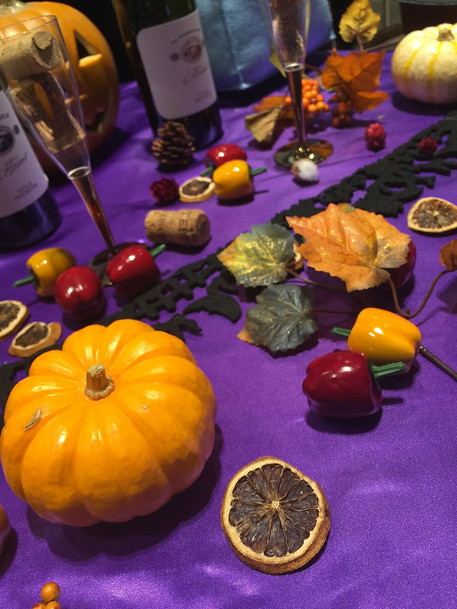 halloween, pumpkin, interior, autumn, thanksgiving, decoration HD wallpaper