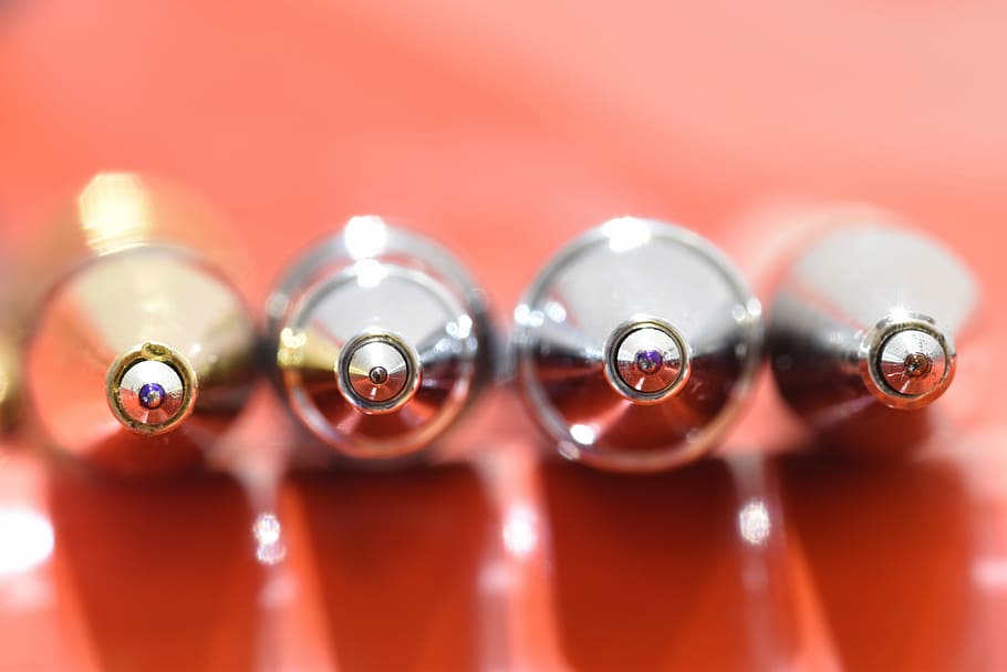 Macro, Pencils, Creativity, Closeup, red, music, shiny, backgrounds HD wallpaper