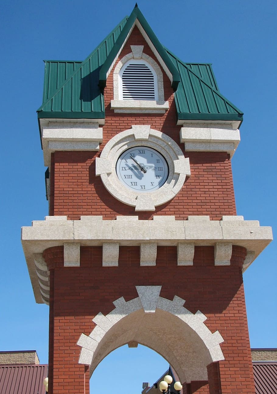 tower, clock, time, bricks, building, landmark, city, architecture HD wallpaper