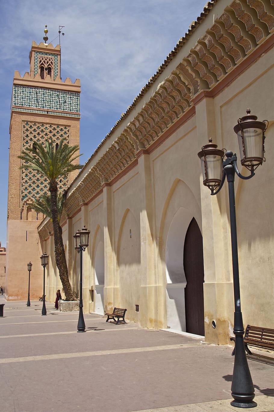 morocco, marrakech, facade, moroccan, ornament, house facade, HD wallpaper