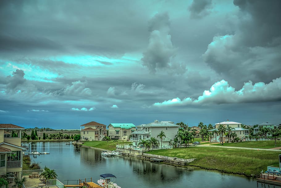 florida, skyscape, nature, blue, weather, white, landscape HD wallpaper