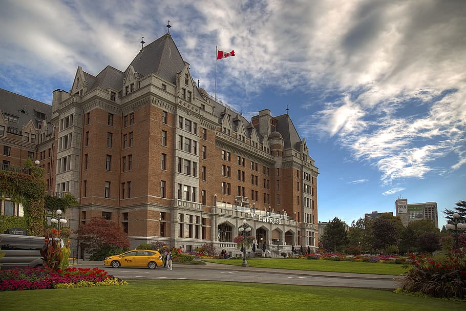 Brown White and Gray Building, administration, architecture, canada HD wallpaper